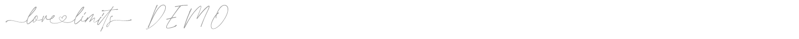 Love Limits font preview